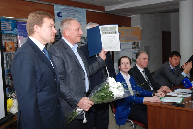 Директор НПК ТГН Макаров Н.Е. на церемонии вручения дипломов 